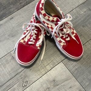 Red/White Checkered Vans Unisex
